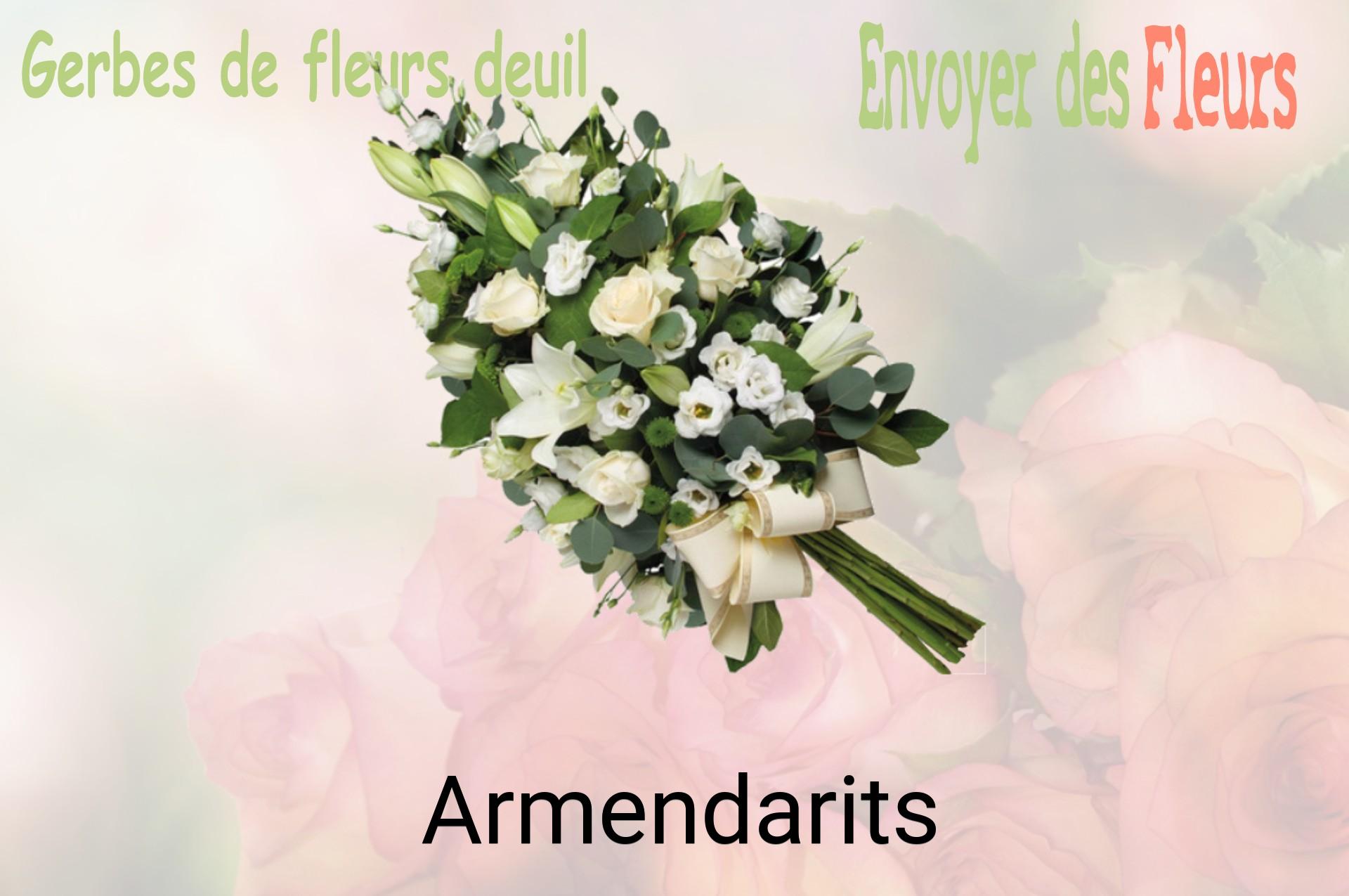 Gerbe de fleurs de deuil livrée à Armendarits